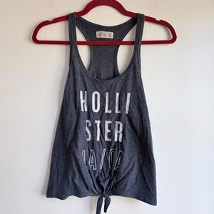 Hollister Tie Front Racerback Tank Top Size S